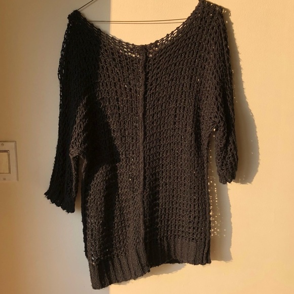 Black Knit Summer Sweater - Picture 9 of 9